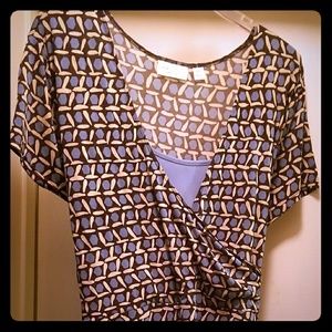 Wrap Dress with Inserted Tank Top